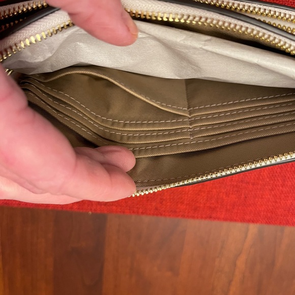 Coach Women's Signature Canvas & Leather Double Zip Wristlet - Picture 5 of 7